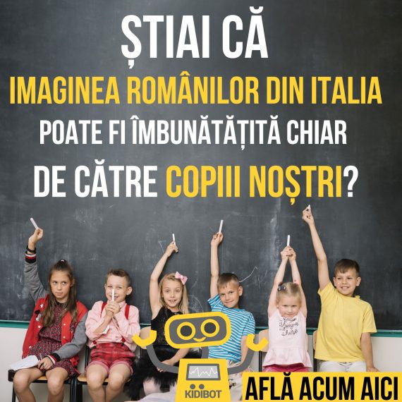 Kidibot ajuta copiii romani din Italia sa citeasca romaneste
